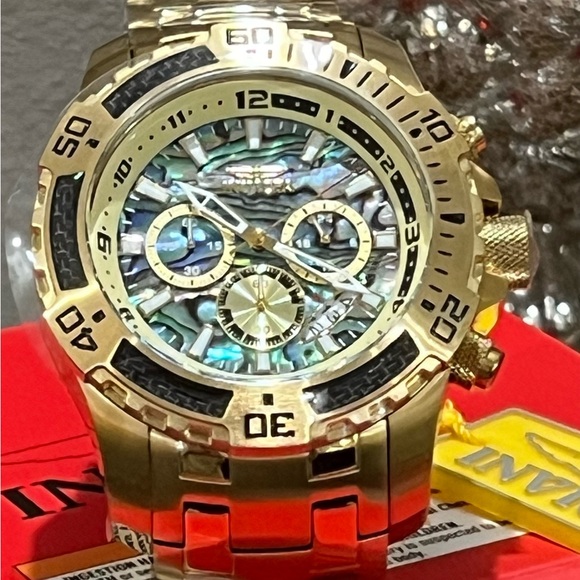 Invicta Pro Diver Scuba men’s watch with abalone dial 51mm BRAND NEW IN BOX - Picture 5 of 13